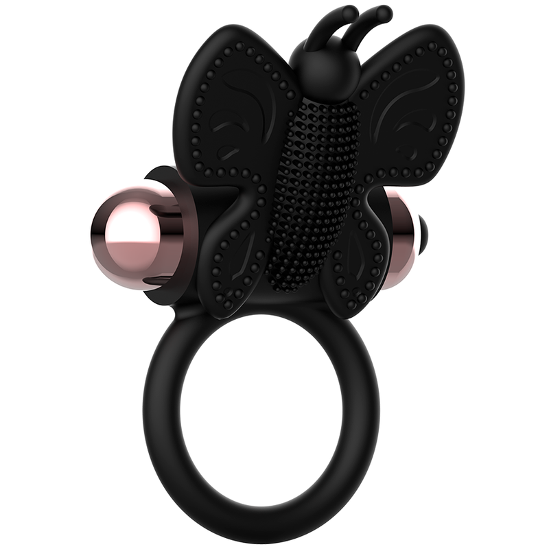 COQUETTE CHIC DESIRE - PIKSRING BUTTERFLY MED VIBRATOR SORT/GULD