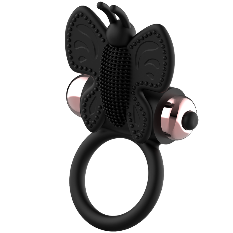 COQUETTE CHIC DESIRE - PIKSRING BUTTERFLY MED VIBRATOR SORT/GULD