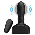 MR PLAY - SORT OPPUSTELIG ANALPLUG FJERNBETJENING