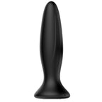 MR PLAY - GENOPLADELIG SORT VIBRATOR ANALPLUG