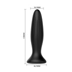 MR PLAY - GENOPLADELIG SORT VIBRATOR ANALPLUG