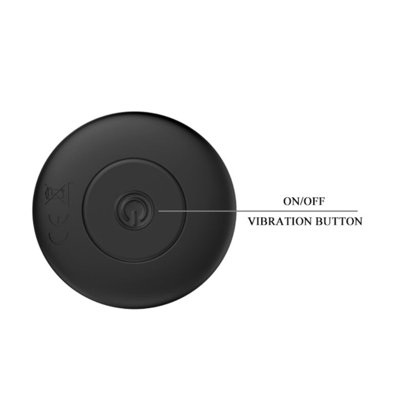 MR PLAY - GENOPLADELIG SORT VIBRATOR ANALPLUG