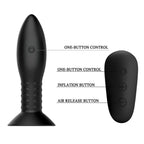 MR PLAY - STIK MED SORTE ROTERENDE KUGLER FJERNBETJENING