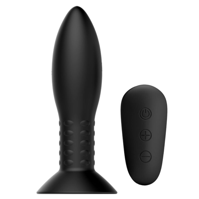 MR PLAY - STIK MED SORTE ROTERENDE KUGLER FJERNBETJENING