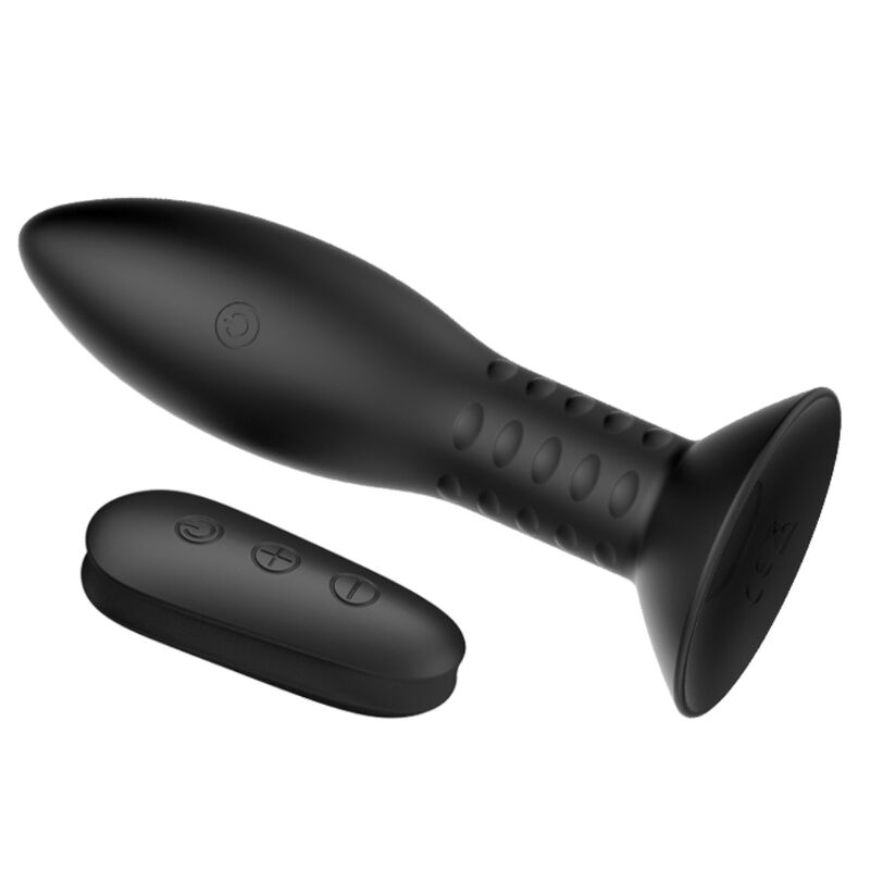 MR PLAY - STIK MED SORTE ROTERENDE KUGLER FJERNBETJENING
