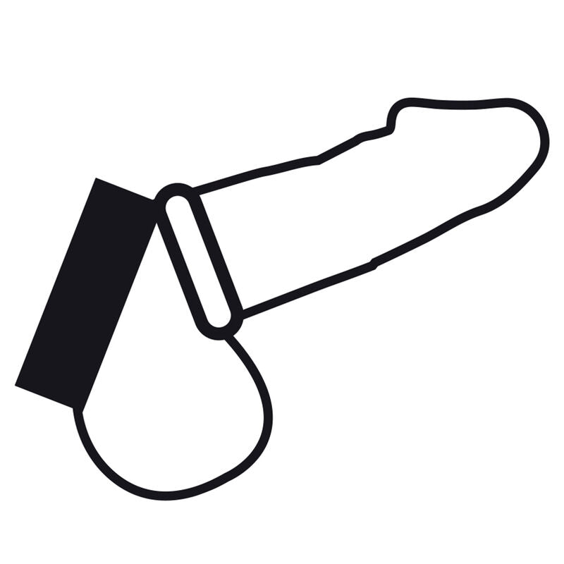 MØRKE - METALRING TIL PENIS OG TESTIKLE