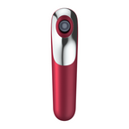 SATISFYER - DUAL LOVE VIBRATOR OG SUGEPEN MED PULSERET LUFT RØD