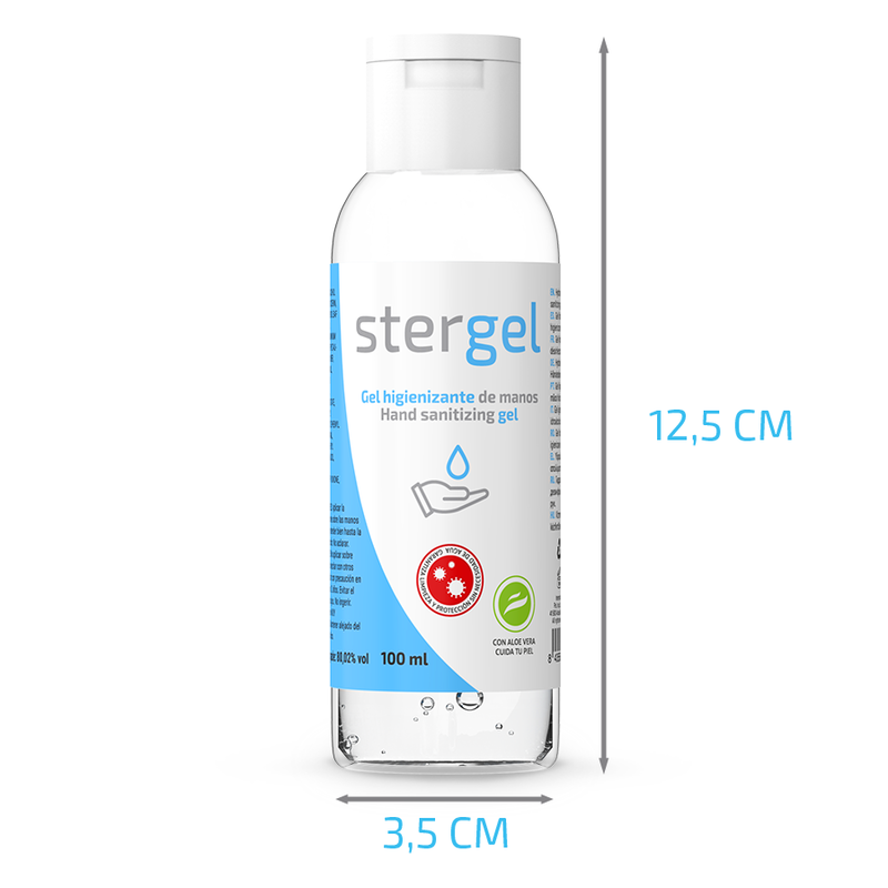 STERGEL - HYDROALKOHOLISK HÅNDDESINFEKTIONSGEL MED ALOE VERA 100 ML
