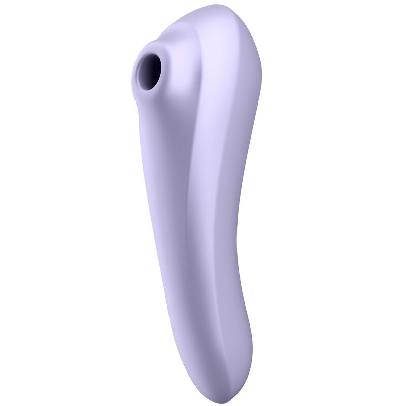 SATISFYER - DUAL PLEASURE AIR PULSE VIBRATOR LILLA