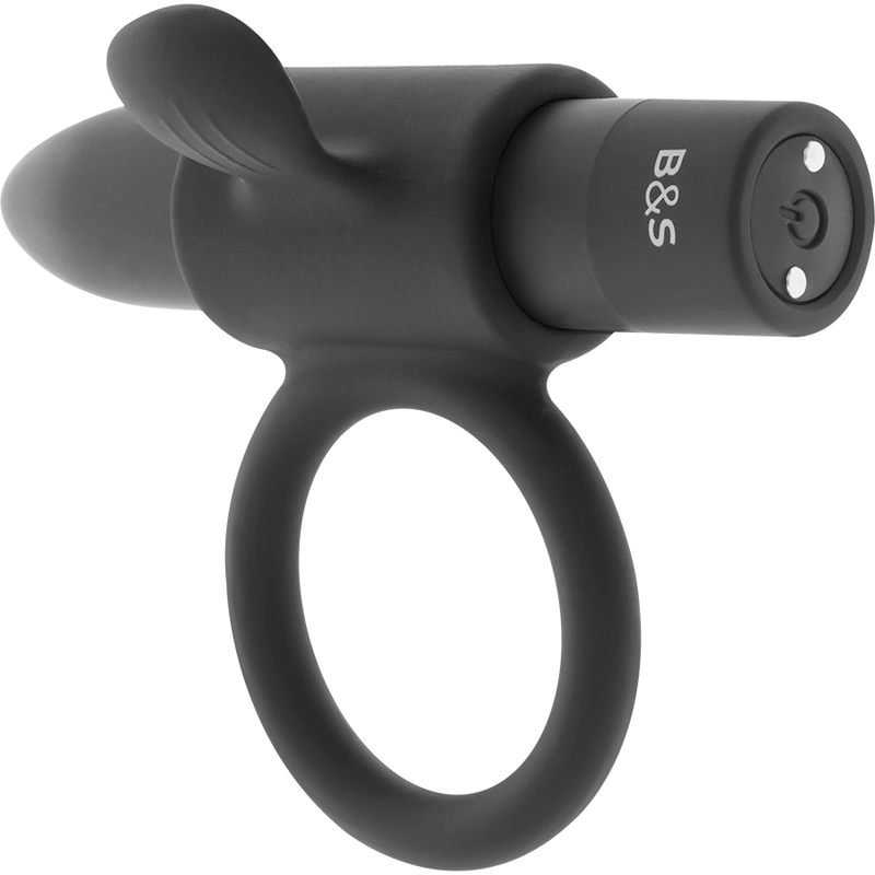 SORT & SØLV - CAMERON SORT GENOPLADELIG RING