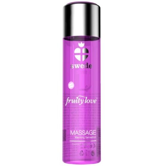 KÅLRABER - FRUGTIG KÆRLIGHED VARMENDE EFFEKT MASSAGEOLIE ROSA HINDBÆR OG RABARBER 60 ML