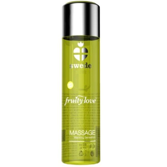 KÅLRABI - FRUGTIG KÆRLIGHED VARMENDE EFFEKT MASSAGEOLIE VANILJE OG GULDPÆRE 60 ML.