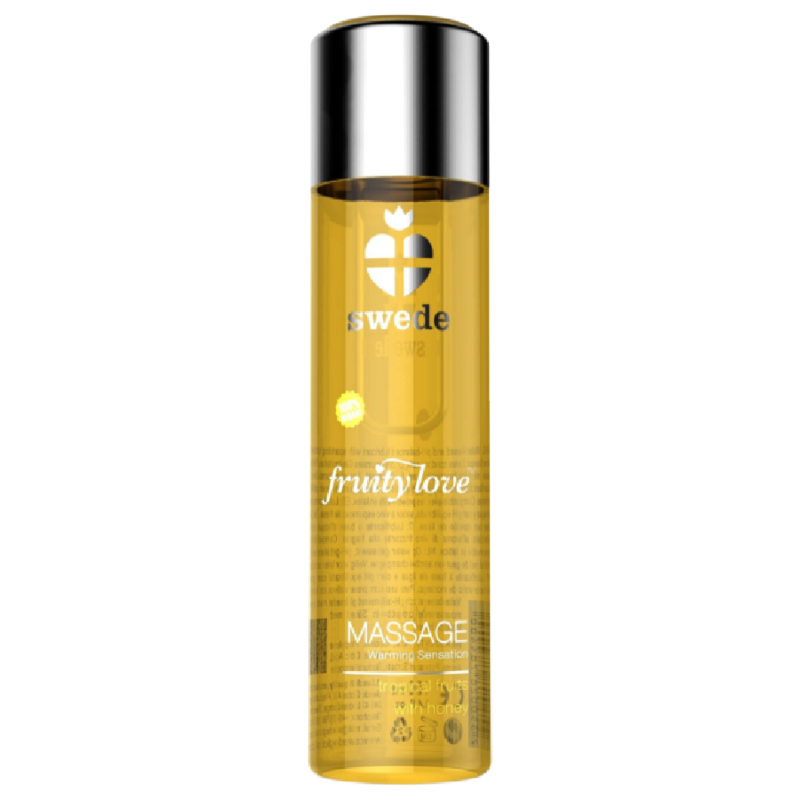 KÅLRABI - FRUGTIG KÆRLIGHED VARMENDE EFFEKT MASSAGEOLIE TROPISK FRUGTIG MED HONNING 120 ML.
