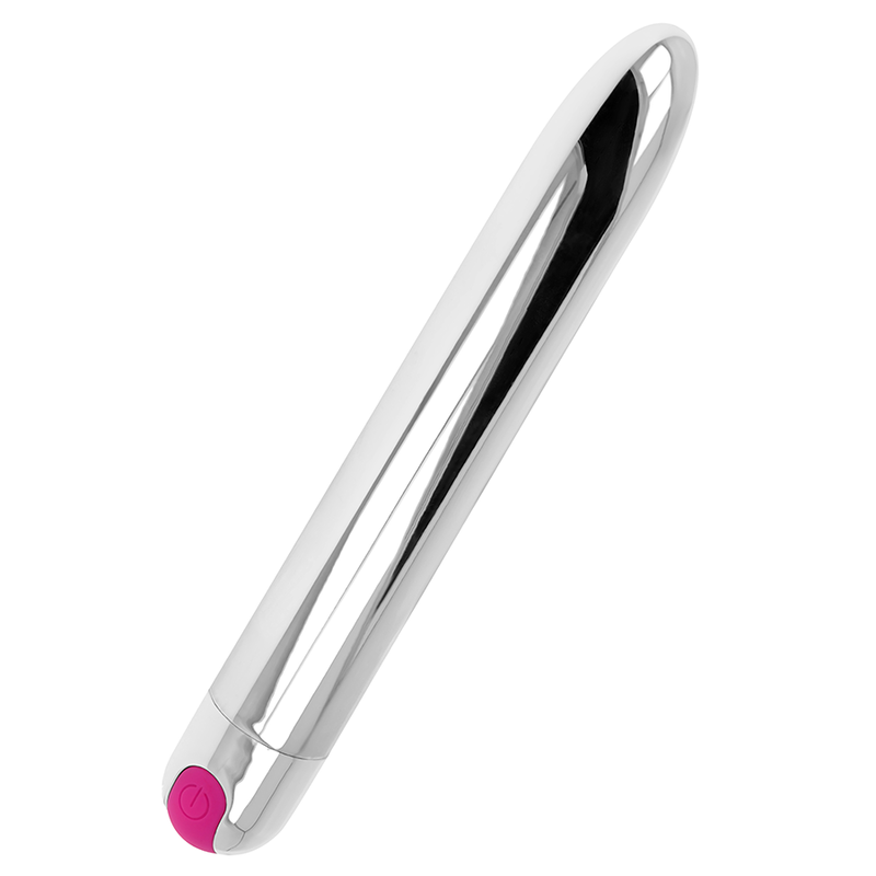 OHMAMA - GENOPLADELIG SØLVVIBRATOR 10 TILSTAND 18,5 CM