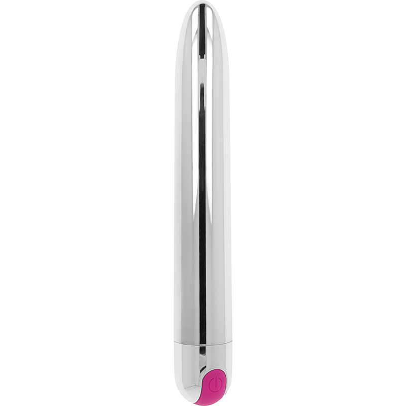OHMAMA - GENOPLADELIG SØLVVIBRATOR 10 TILSTAND 18,5 CM