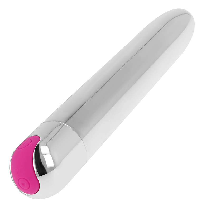 OHMAMA - GENOPLADELIG SØLVVIBRATOR 10 TILSTAND 18,5 CM