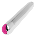 OHMAMA - GENOPLADELIG SØLVVIBRATOR 10 TILSTAND 18,5 CM