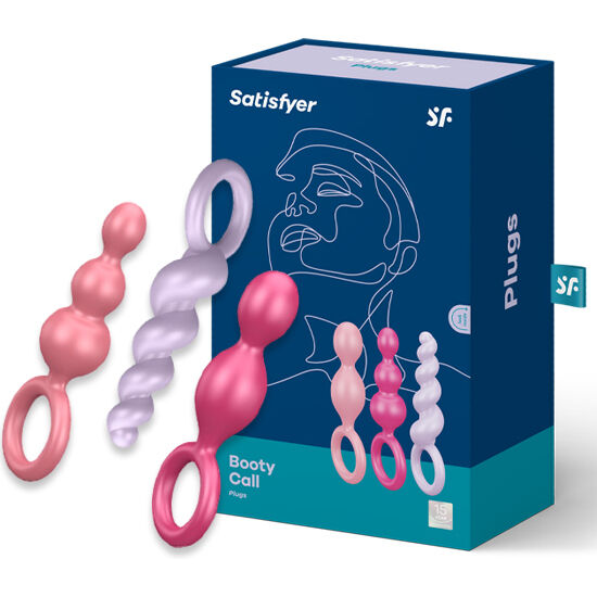 SATISFYER - ANALPROPPER SÆT 3 STK. TRICOLOR