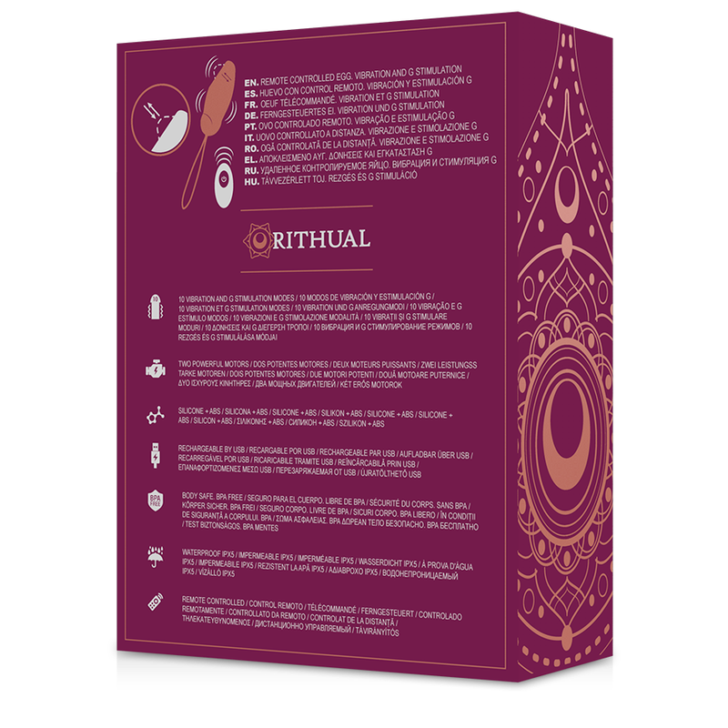 RITHUAL - PRIYA EGG FJERNBETJENING G-SPOT + VIBRATION