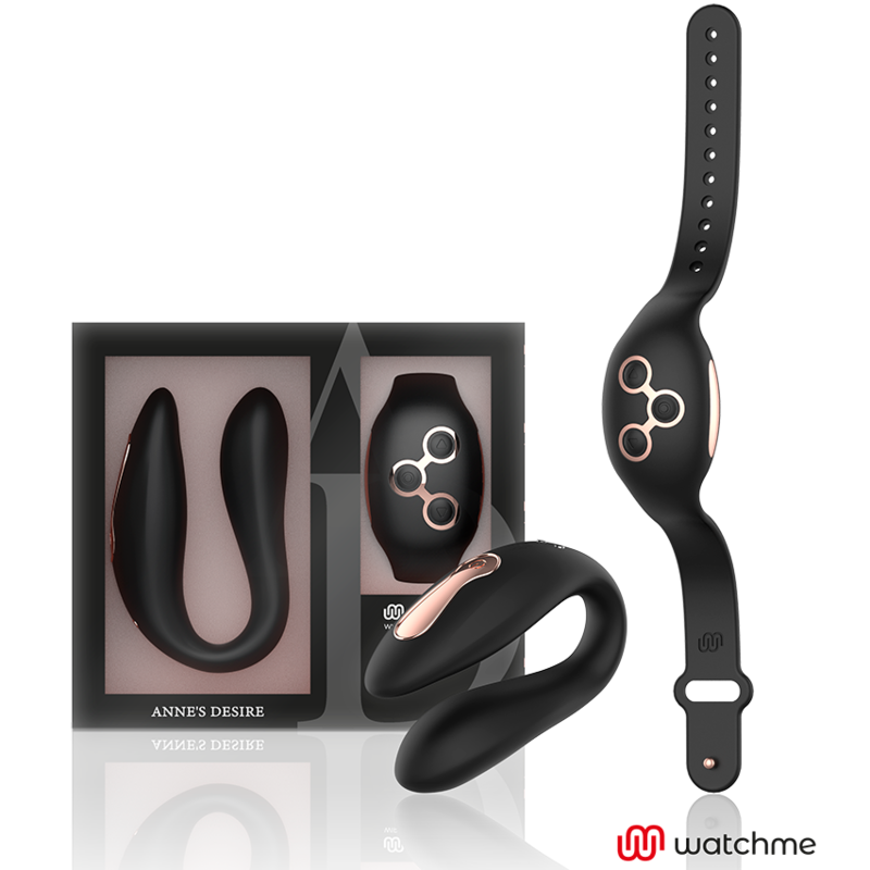 ANNE'S DESIRE - DUAL PLEASURE TECHNOLOG A WATCHME SORT/GULD