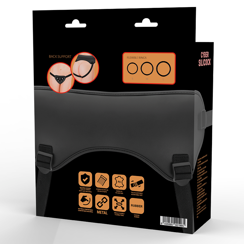 CYBER SILICOCK - STRAP-ON SELE MED 3 RINGE GRATIS