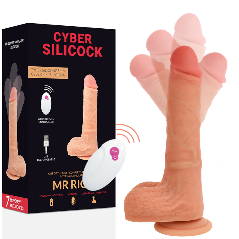 CYBER SILICOCK - REALISTISK FJERNBETJENING MR. RICK 20,9 CM -O- 4 CM