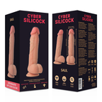 CYBER SILICOCK - SAUL ULTRA REALISTISK BLØD FLYDENDE SILIKONE 21 CM -O- 4,2 CM