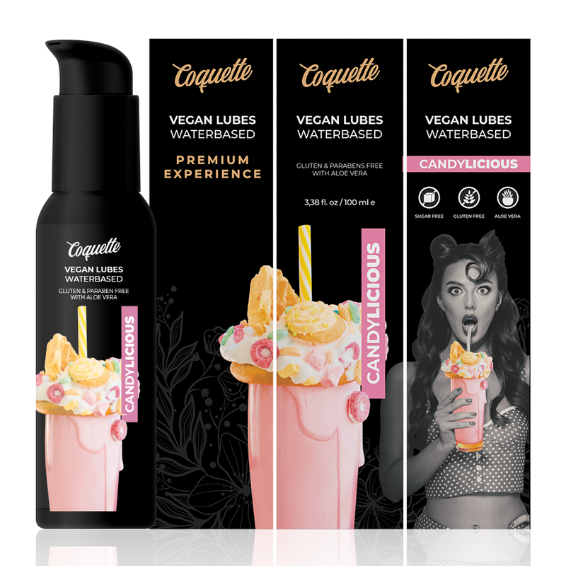 COQUETTE CHIC DESIRE - PREMIUM EXPERIENCE 100ML VEGANSKE GLIDEMIDDEL CANDYLICIOUS