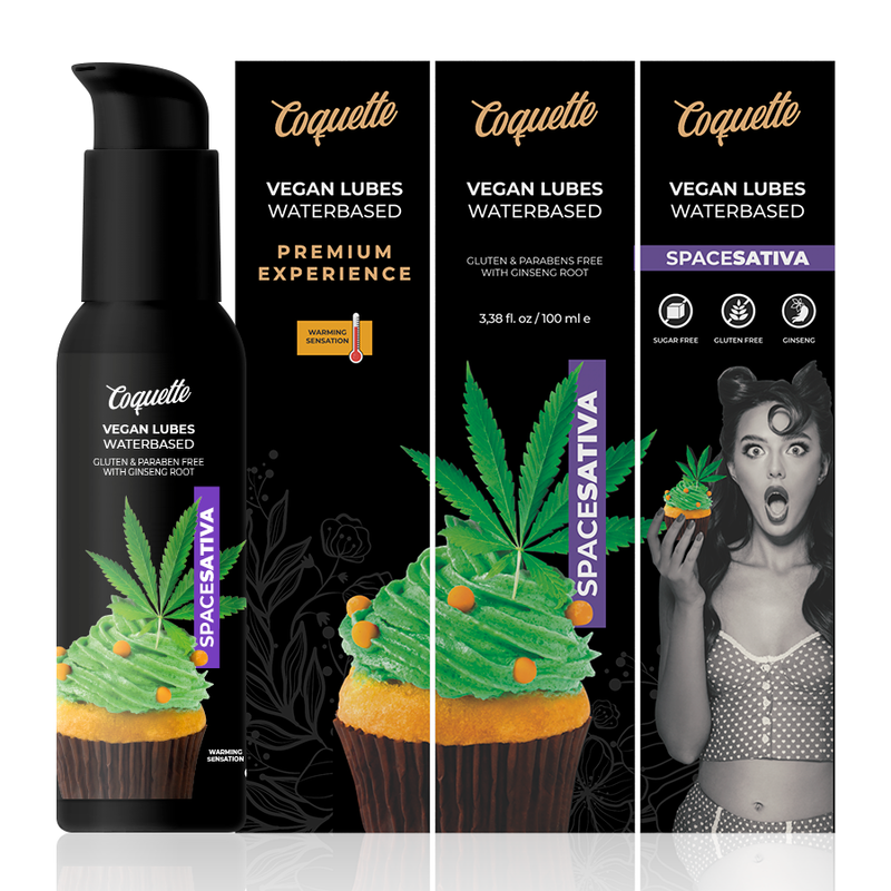 COQUETTE CHIC DESIRE - PREMIUM EXPERIENCE 100 ML VEGANSKE GLIDEMIDDEL SPACE SATIVA