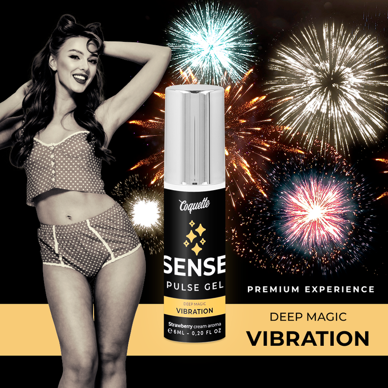 COQUETTE CHIC DESIRE - PULSE GEL JORDBÆR MAGISKE VIBRATIONER PREMIUM 6ML