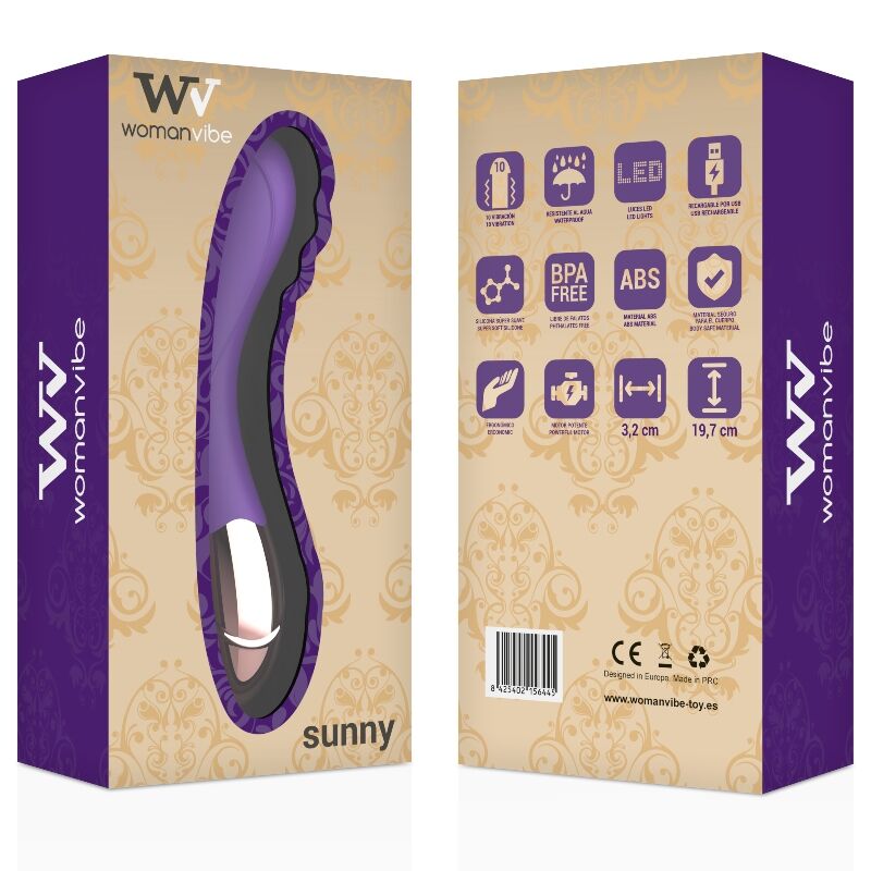 WOMANVIBE - SUNNY SILIKONE GENOPLADELIG VIBRATOR