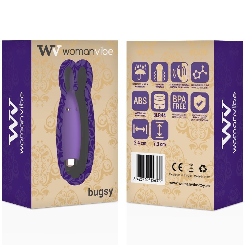 WOMANVIBE - BUGSY SILIKONE KANINSTIMULATOR