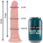 ROCKARMY - SELE + FLYDENDE SILIKONE DILDO PREMIUM AVENGER 19 CM -O- 3,98 CM