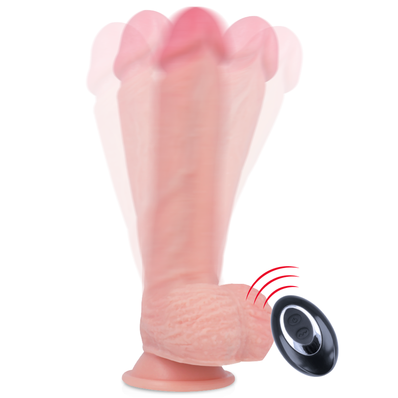 ROCKARMY - SELE + FLYDENDE SILIKONEVIBRATOR PREMIUM APACHE FJERNBETJENING 20,5 CM -O- 4,62 CM