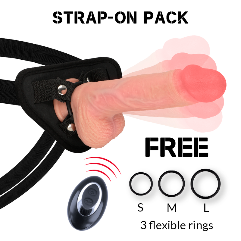 ROCKARMY - SELE + FLYDENDE SILIKONEVIBRATOR PREMIUM APACHE FJERNBETJENING 20,5 CM -O- 4,62 CM
