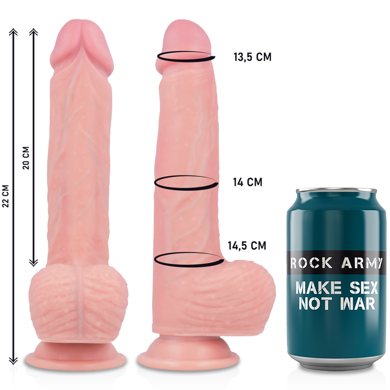 ROCKARMY - SELE + FLYDENDE SILIKONEVIBRATOR PREMIUM APACHE FJERNBETJENING 20,5 CM -O- 4,62 CM