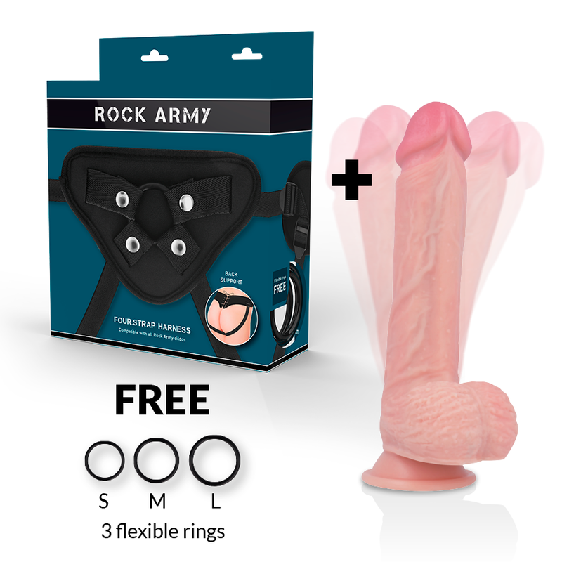 ROCKARMY - SELE + HAWK ROTATOR OG VIBRATOR 22 CM -O- 4,6 CM