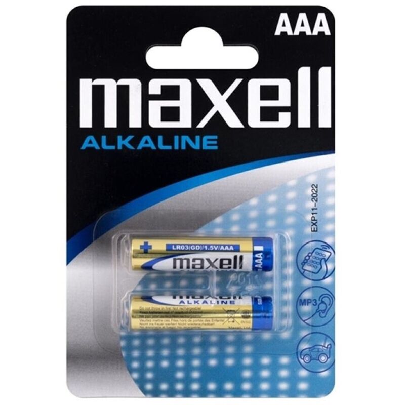 MAXELL - ALKALINBATTERIER AAA LR03 BLISTER * 2