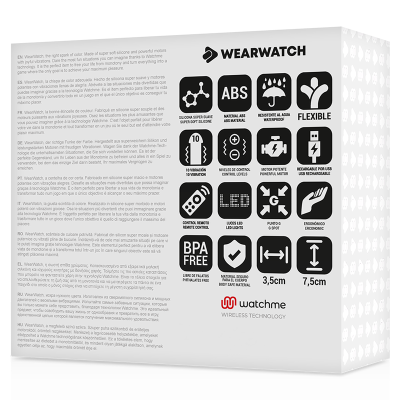 WEARWATCH - WATCHME TECHNOLOGY FJERNBETJENING ÆG FUCHSIA / NIVEO