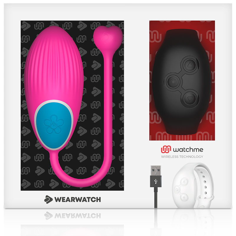 WEARWATCH - WATCHME TECHNOLOGY FJERNBETJENING ÆG FUCHSIA / JET