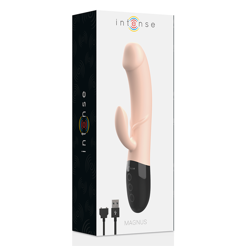 INTENS - MAGNUS DUAL NATURLIG GENOPLADELIG VIBRATOR