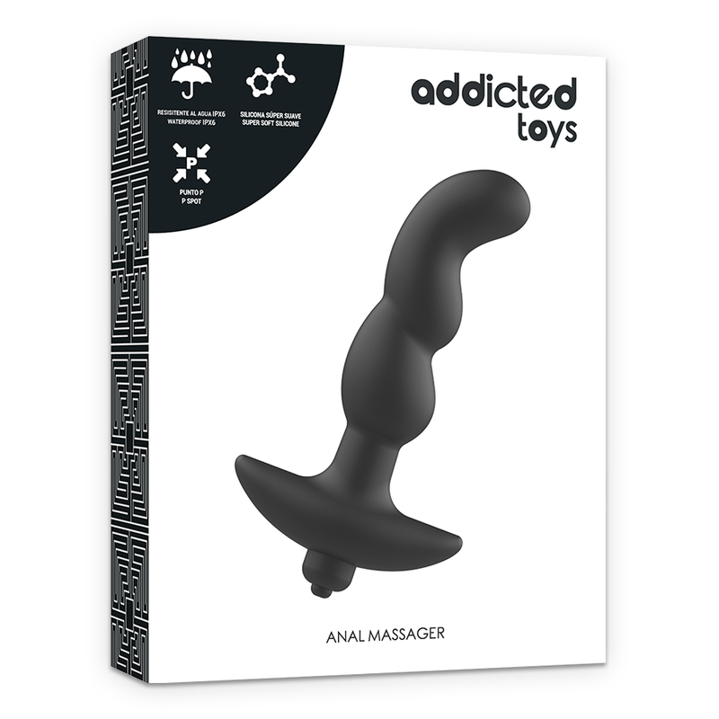 ADDICTED TOYS - ANAL MASSAGEAPPARAT MED SORT VIBRATION MODEL 2
