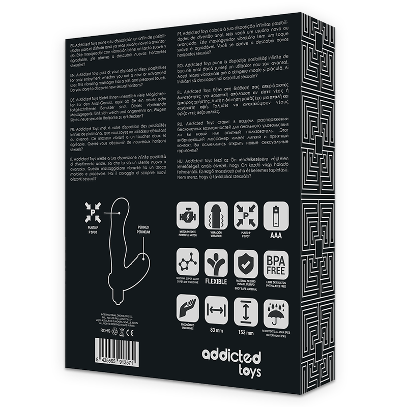 ADDICTED TOYS - P-SPOT VIBE SILIKONE PROSTATA ANAL STIMULATOR