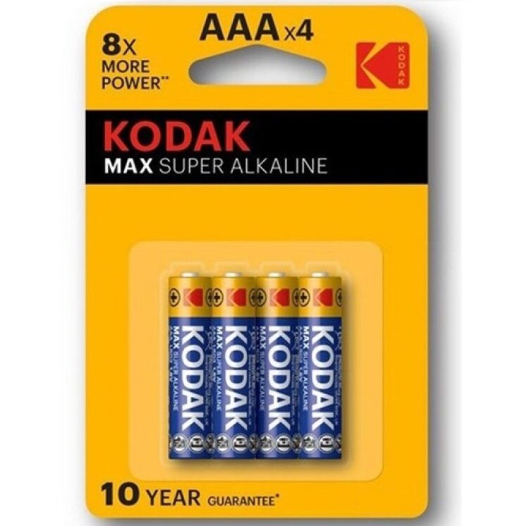 KODAK - MAX SUPER ALKALIN BATTERI AAA LR03 BLISTER * 4